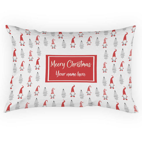 Personalized Merry Christmas Santa Claus Printed Pillow - Uncommongifts.in